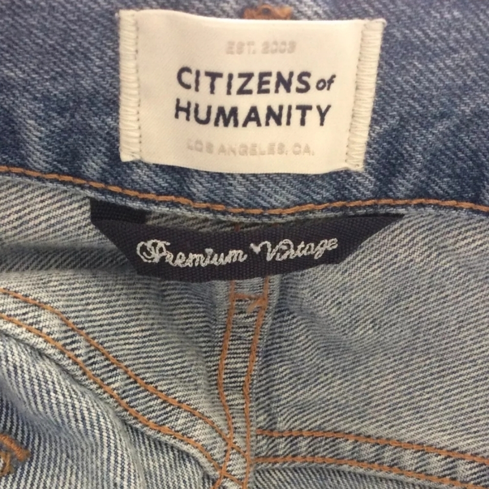 COH Citizens Of Humanity Emery Long Mid Rise Relaxed Straight Jeans Size 23 - Picture 16 of 16